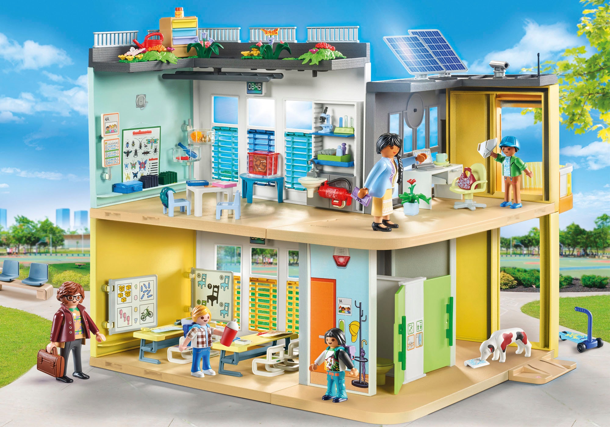 Playmobil® Konstruktions-Spielset »Grosse Schule (71327), My City Life« Made in Germany