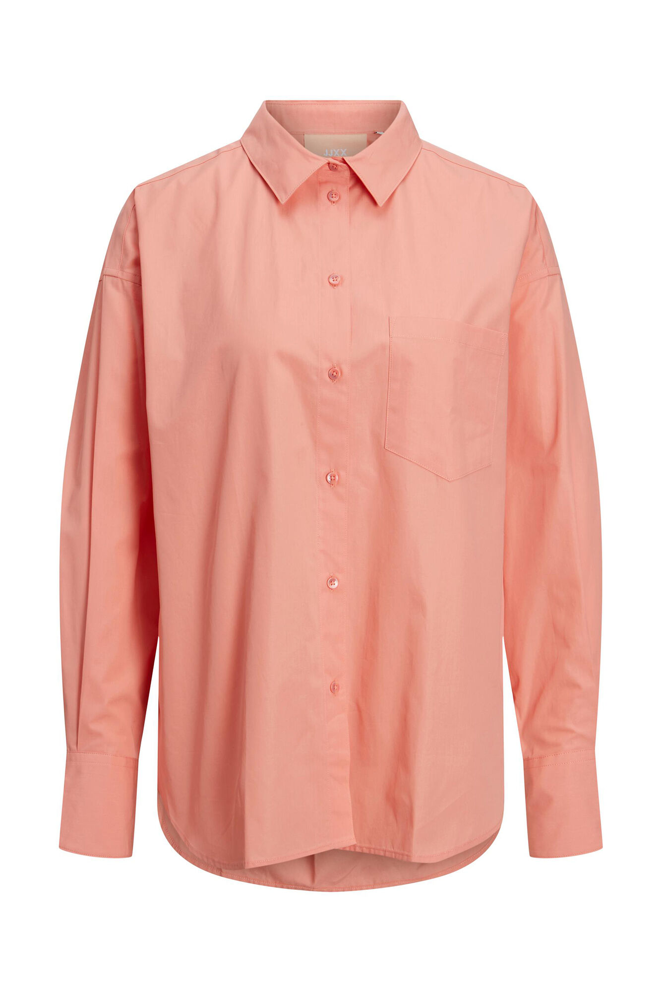 Camisa de popeline de manga comprida
