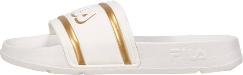 Fila n Flip- Flops Morro Bay Logo Slipper White Gold