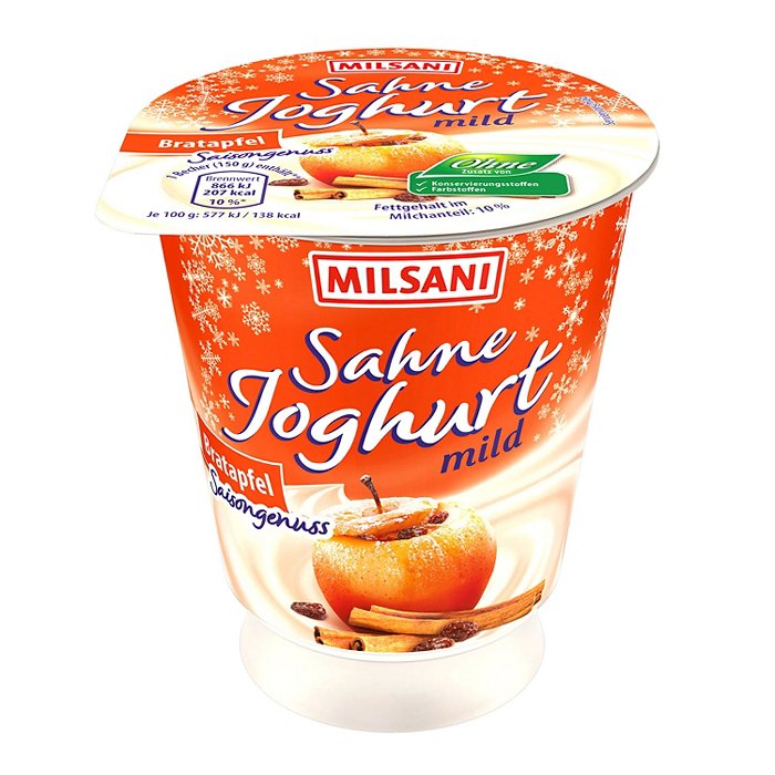 MILSANI Sahnejoghurt 150 g, Bratapfel