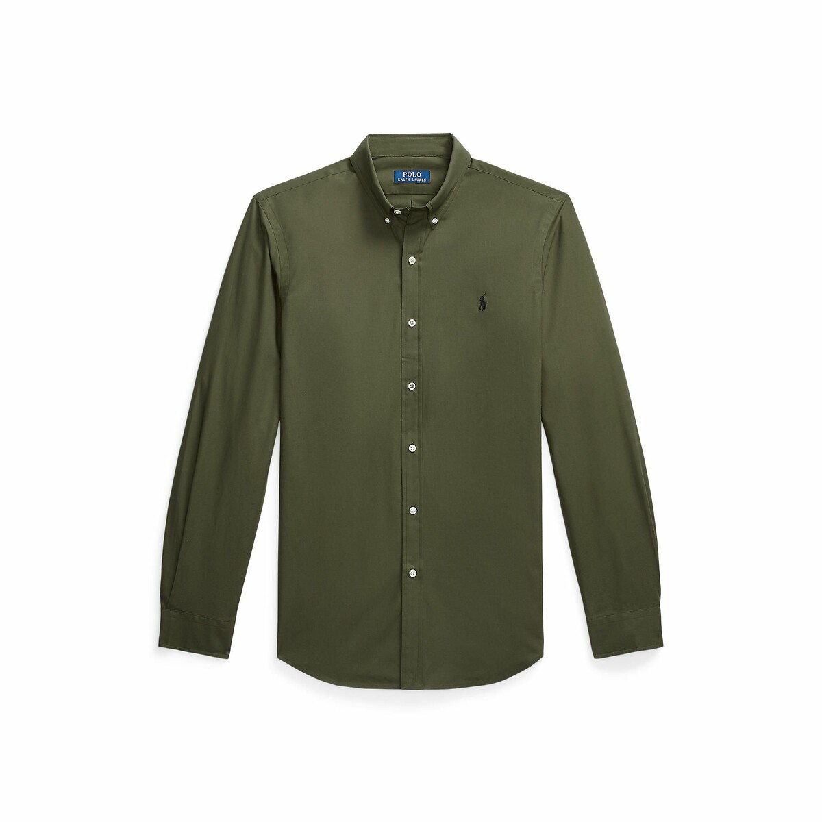 POLO RALPH LAUREN<br>Camisa de popeline elástica, corte slim