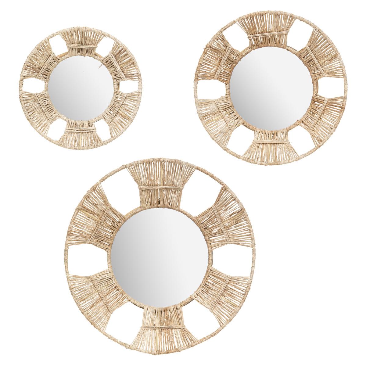 MIROIR ROSEAU LAURA D.20CM