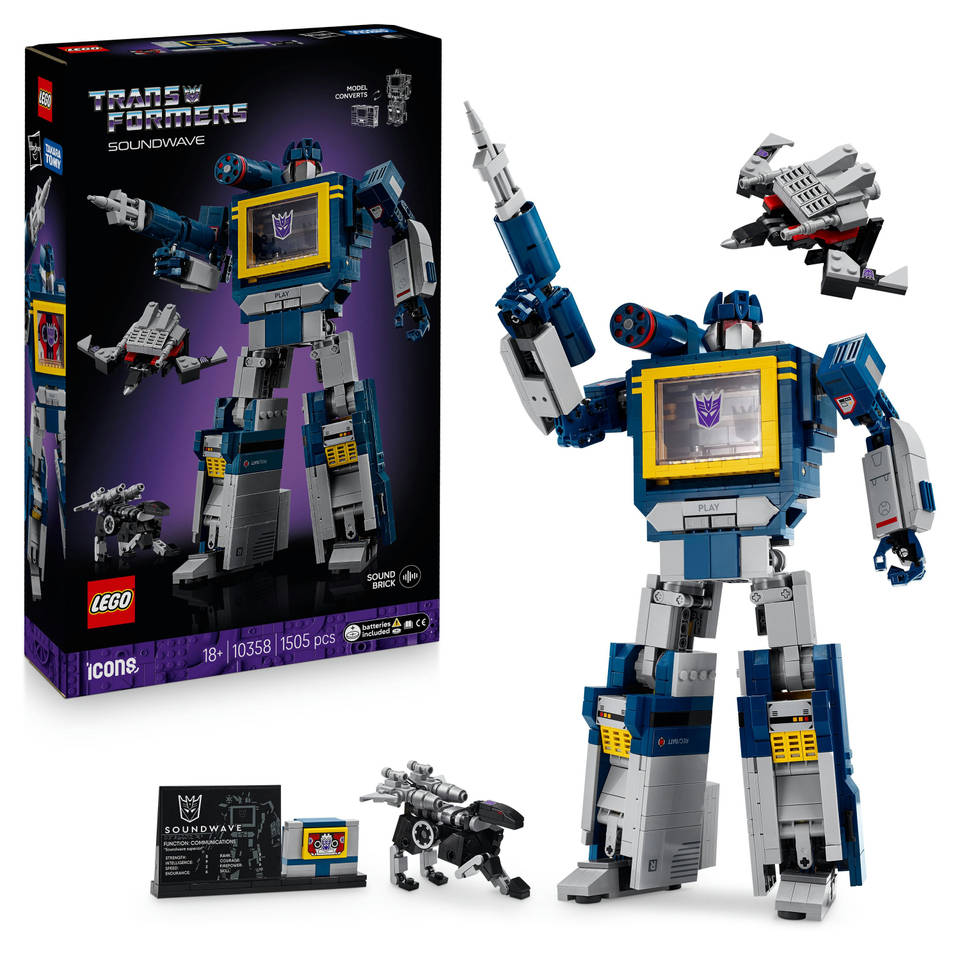 LEGO Icons Transformers: Soundwave 10358