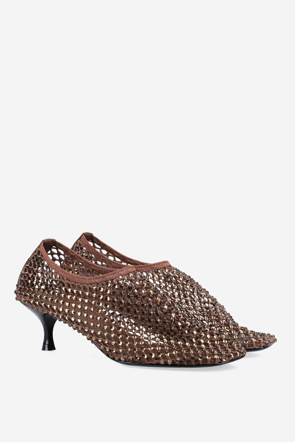 Embellished heeled pumps