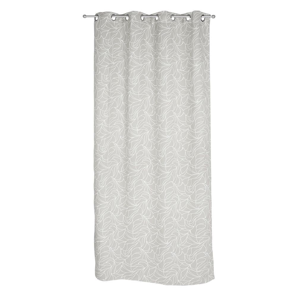 Rideau occultant motif végétal 140x240cm 100% polyester