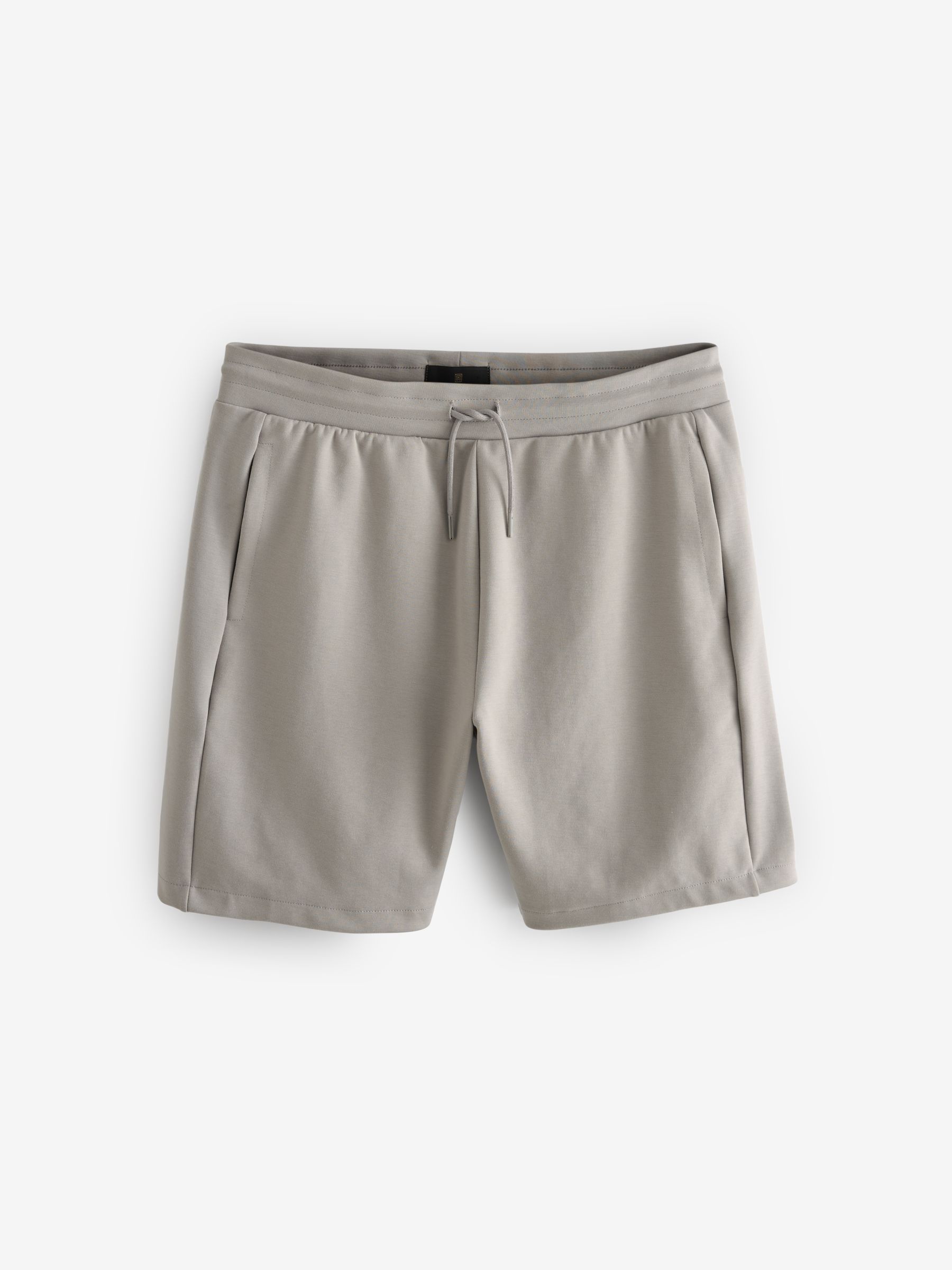 Grijs - Jersey shorts met ritszakje