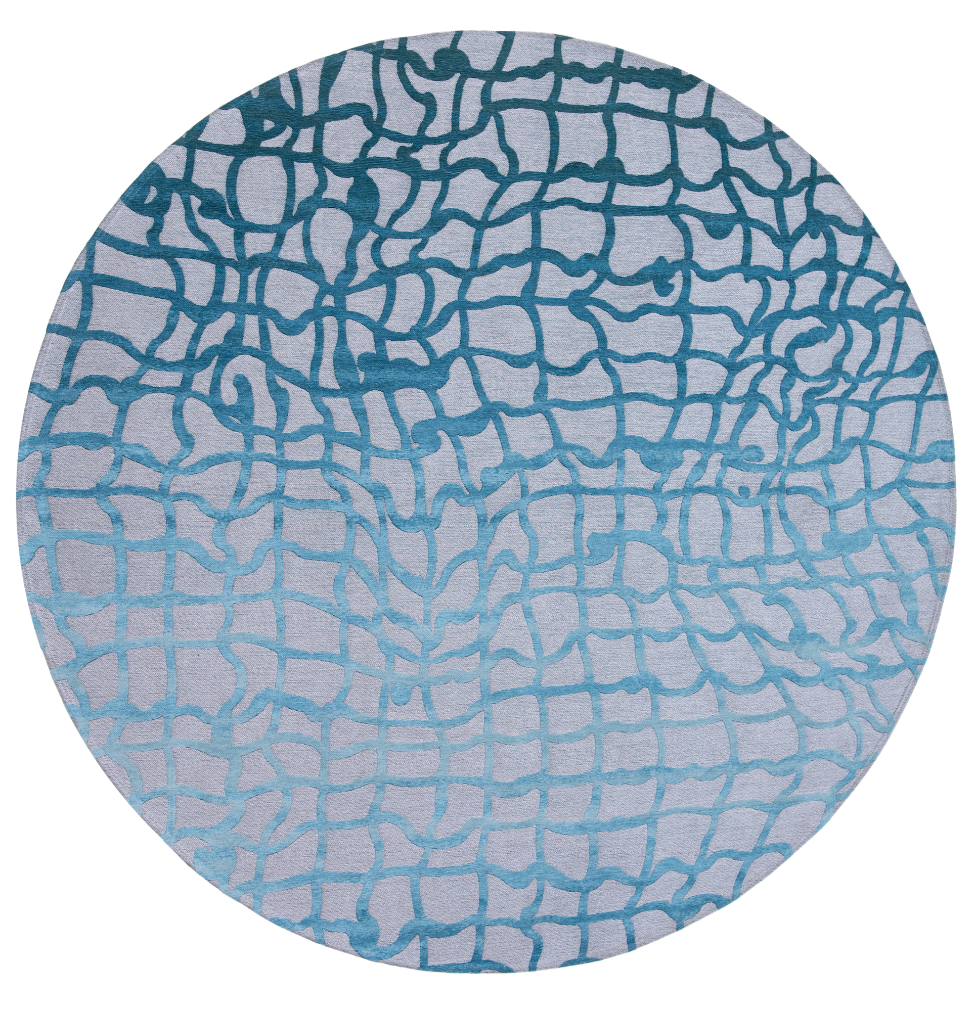 Ecorugs vloerkleed Dedalo blauw ∅ 240 cm