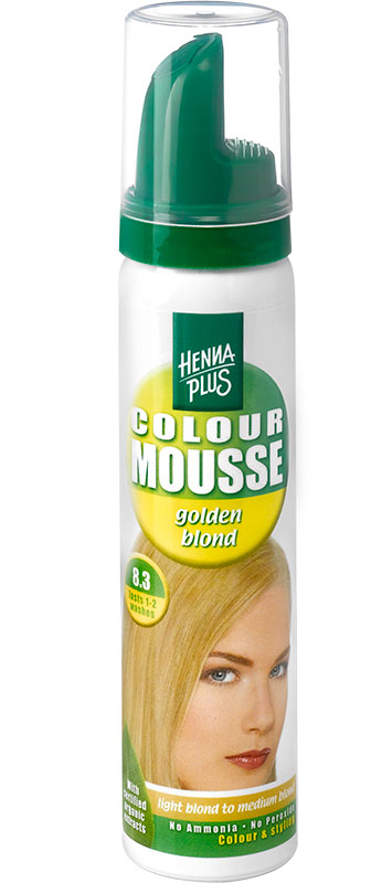 HENNA Colour Mousse<br>75 ml, Golden blond 8.3
