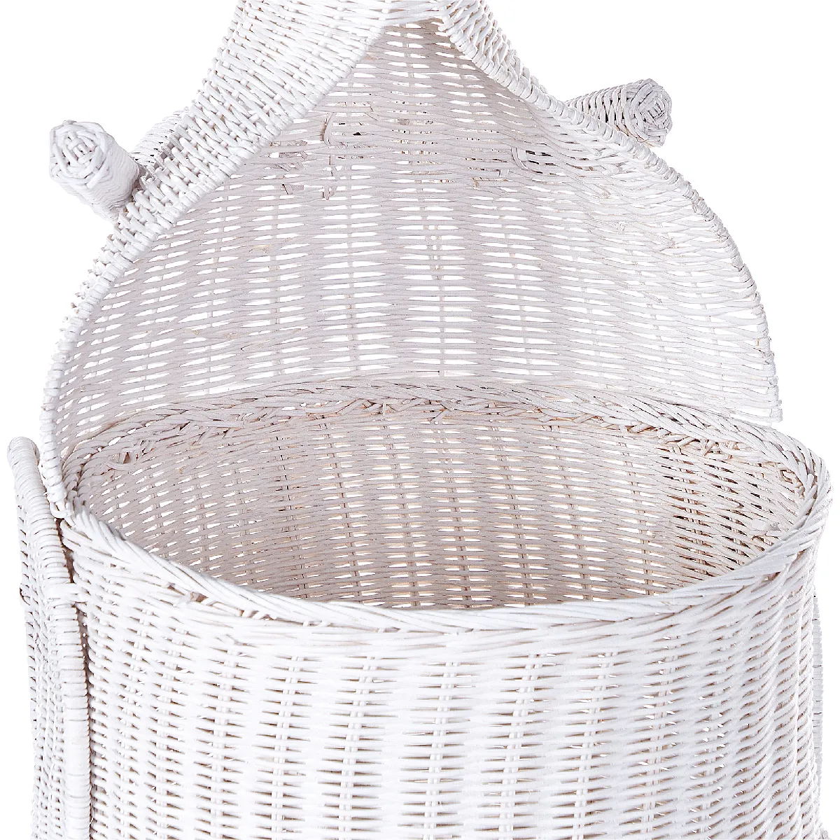 Beliani Panier KAPITI en rotin blanc