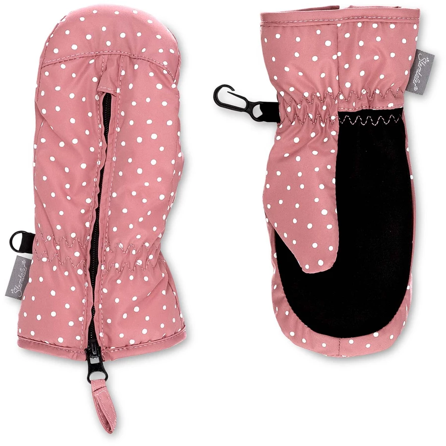 Sterntaler Fäustlinge Punkte rosa