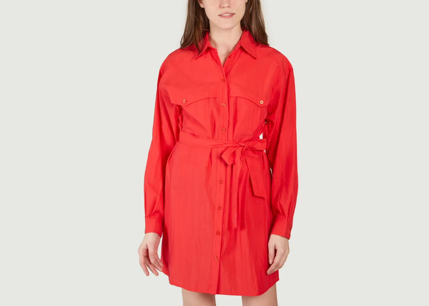Robe-chemise ceinturée Pearl Ba&sh