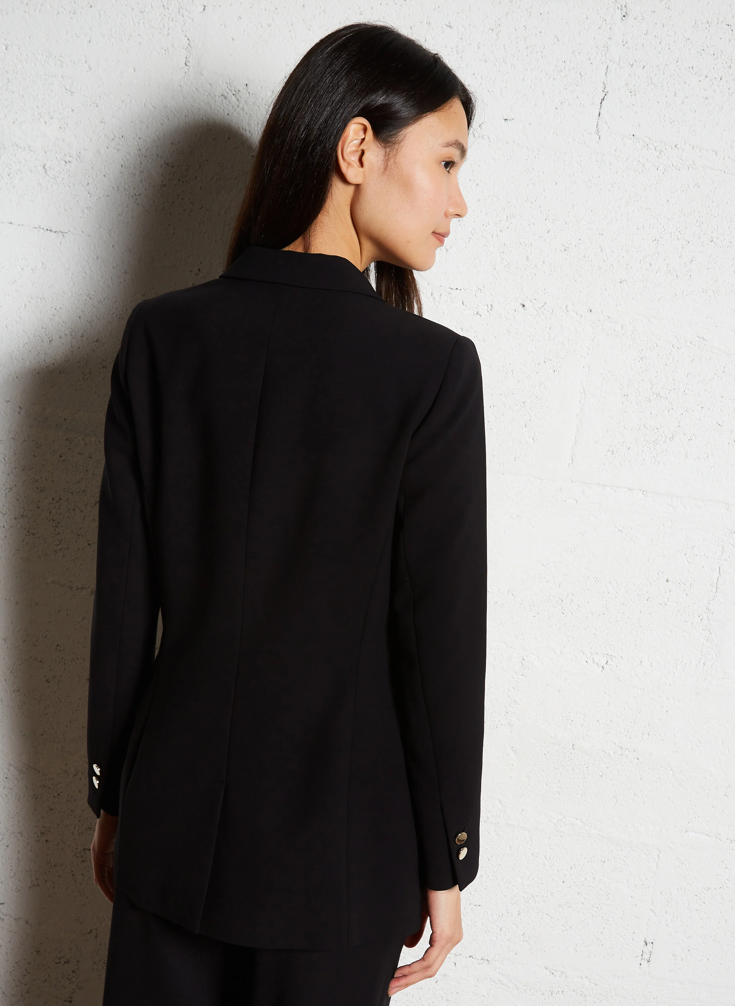 Veste tailleur droite | Noir