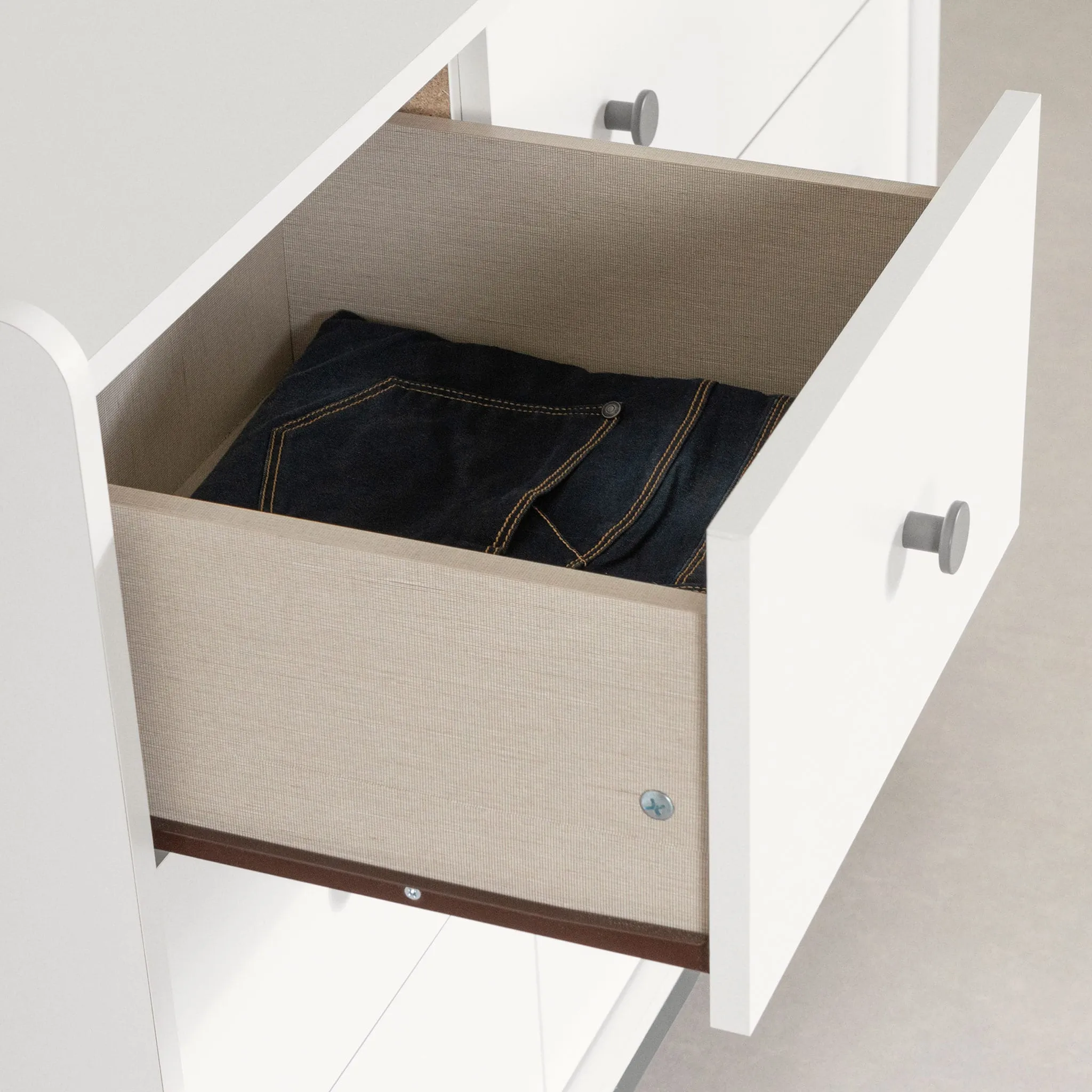 South Shore Bureau double - Bebble Gris clair et Blanc
