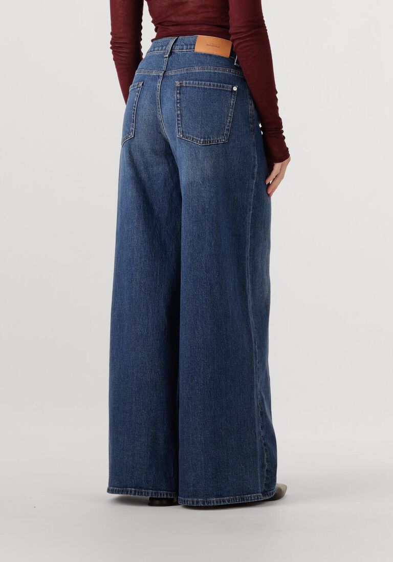 blauwe 7 for all mankind wide jeans marie wide leg artifact