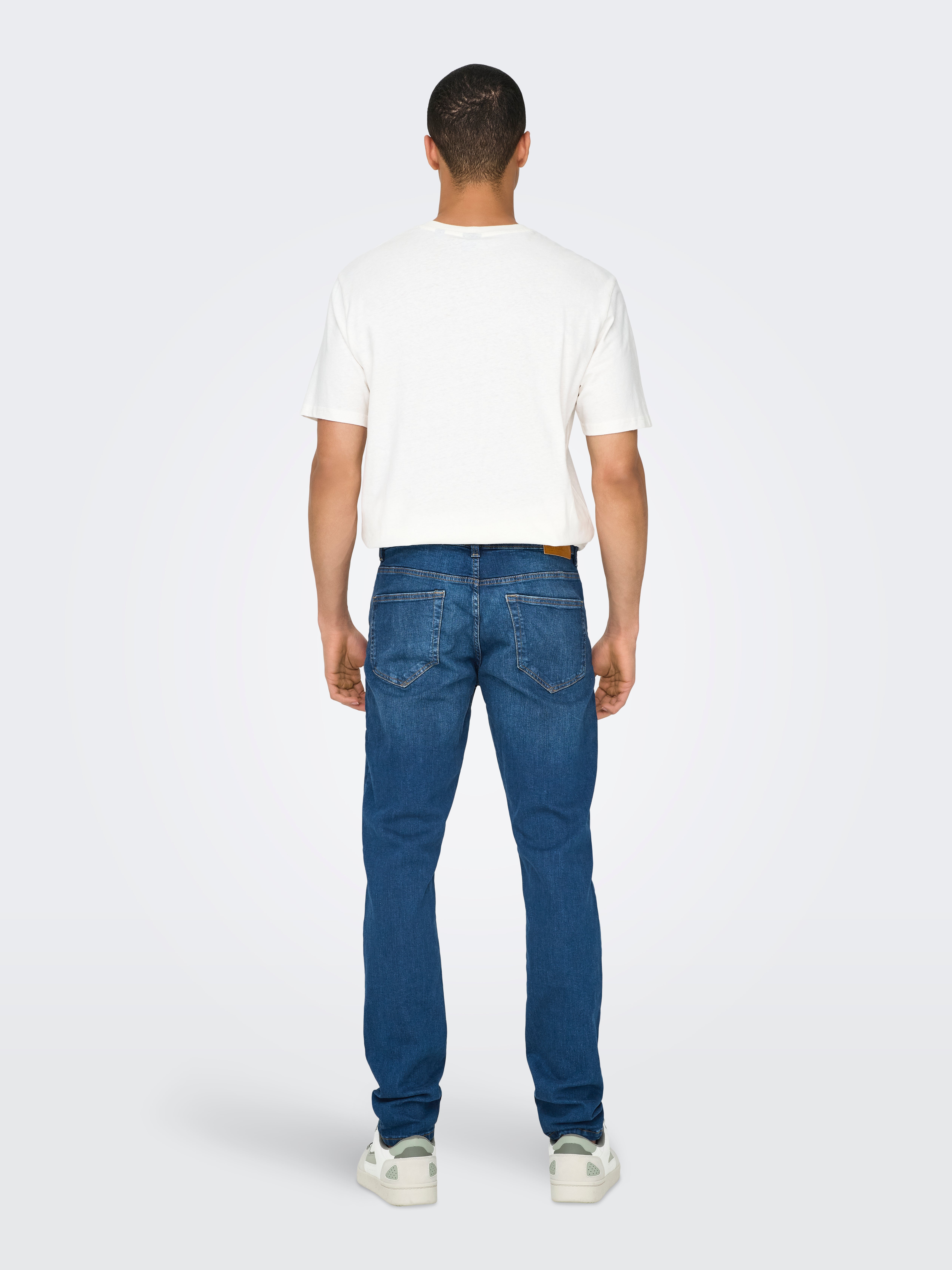 ONSLOOM Mid Rise Slim Fit Jeans Blue Denim