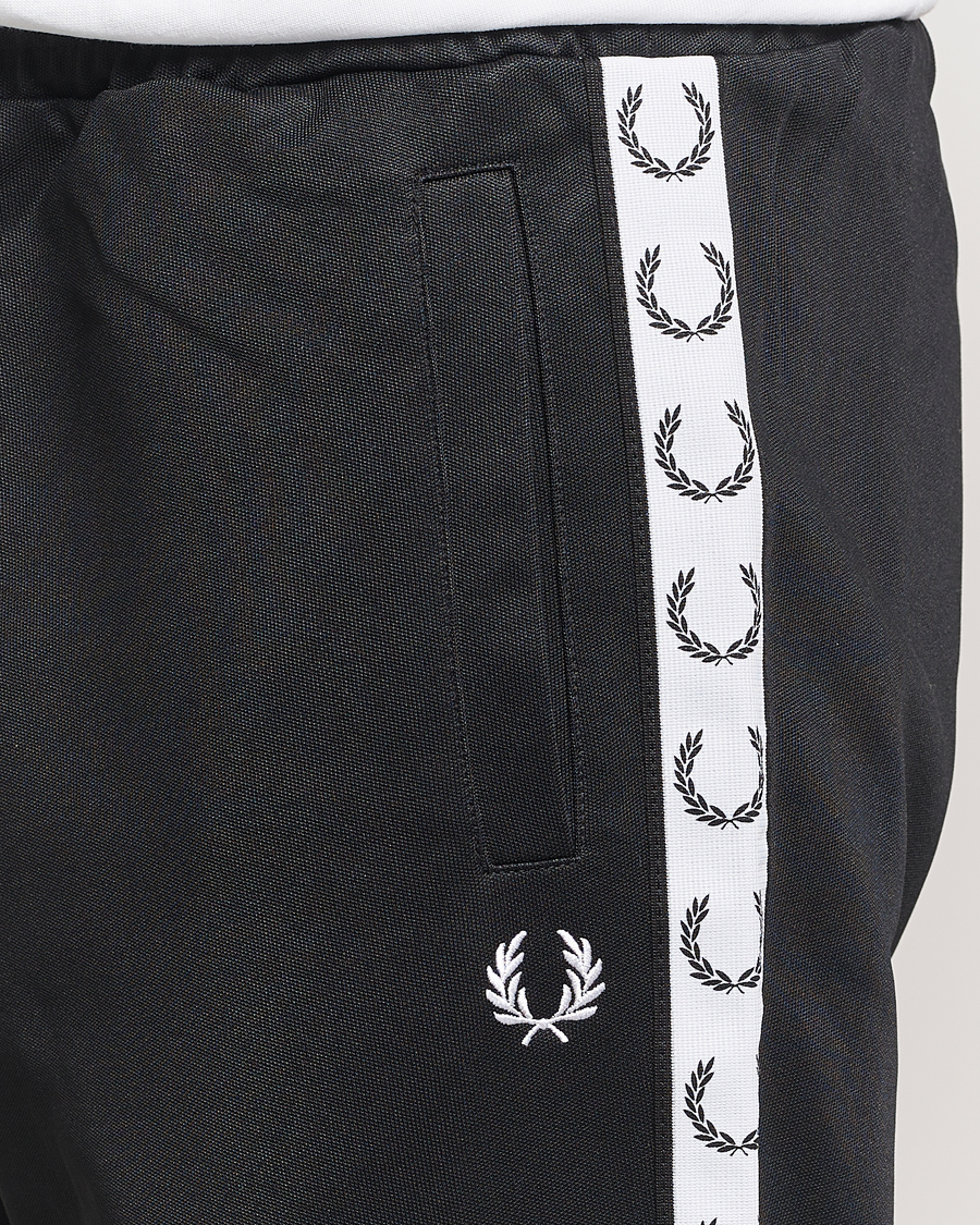 Fred Perry Taped Track Pants Black
