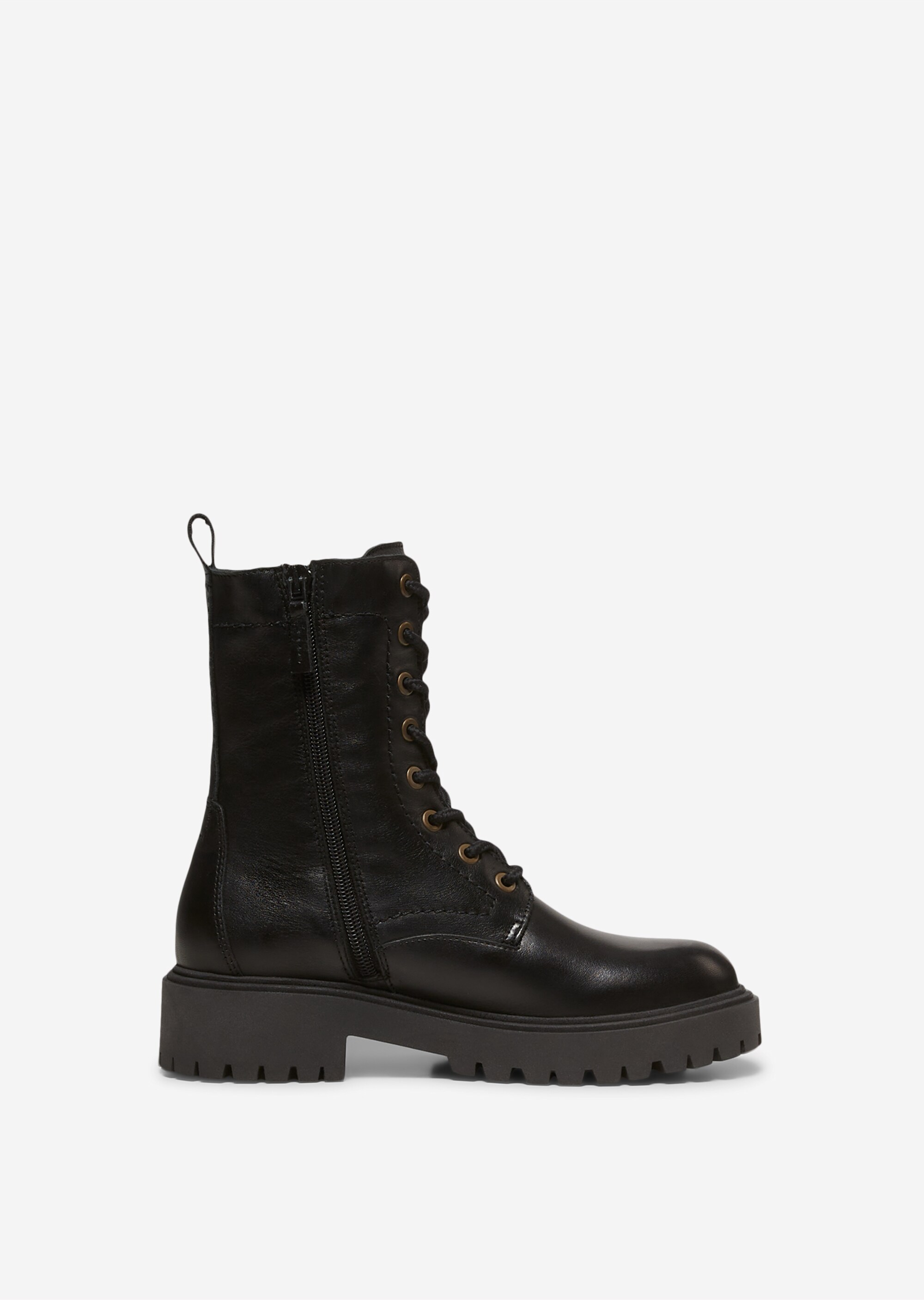 Schnürstiefel mit Innenzipper