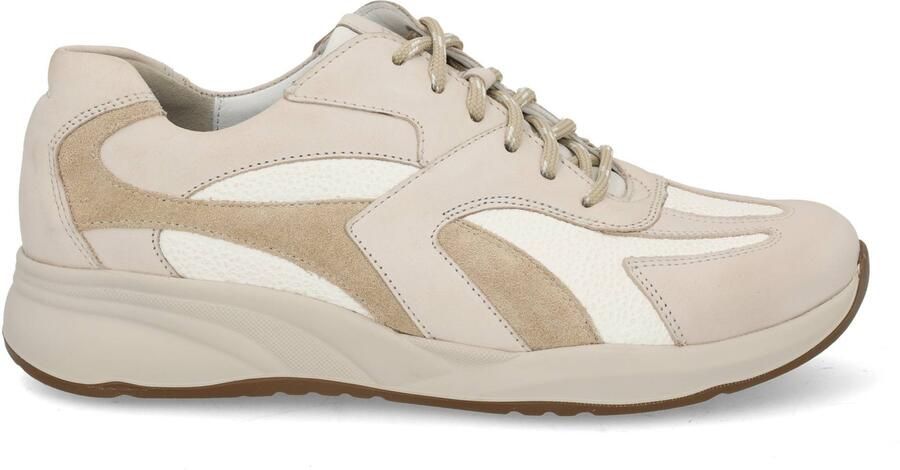 Durea 6316 H Lage sneakersDames sneakers Wit beige