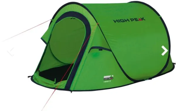 High Peak Vision 2, Camping, Tunneltelt, 1,86 kg, Grøn