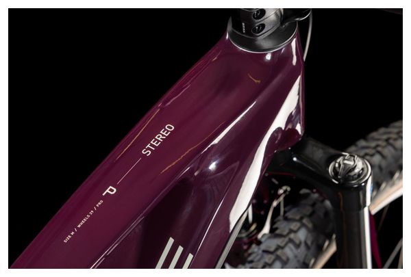 VTT Électrique Tout-Suspendu Cube Stereo Hybrid One22 Pro 800 Shimano Cues 10V 800 Wh 29'' Rouge Amarone 2025