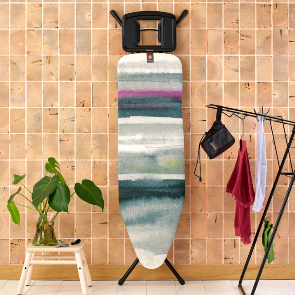 Strijkplank B, 124x38 cm, solide strijkerhouder - Morning Breeze