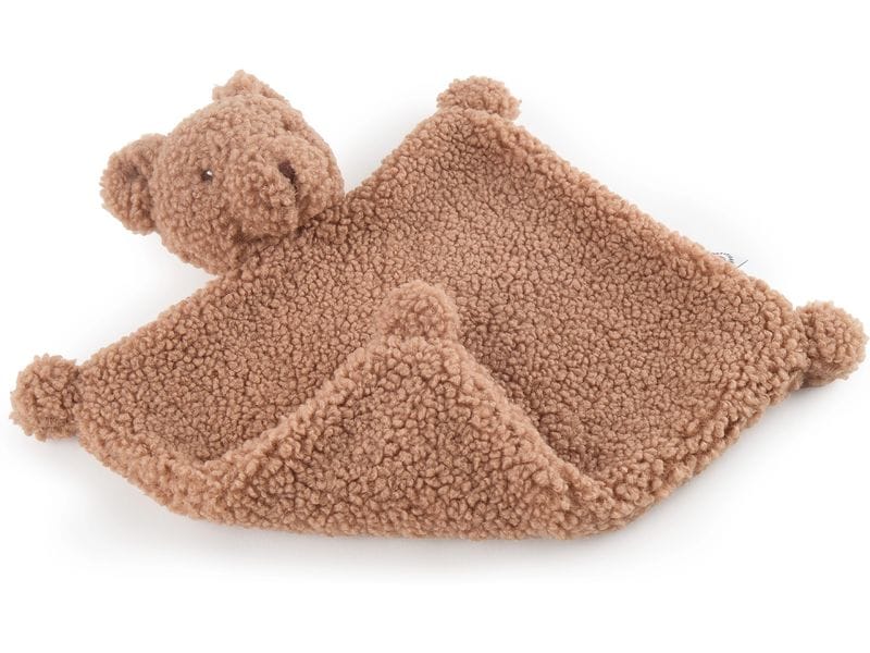 bieco Schmusetuch Bär Mika Braun Kuscheltuch mit süssem Bärgesicht