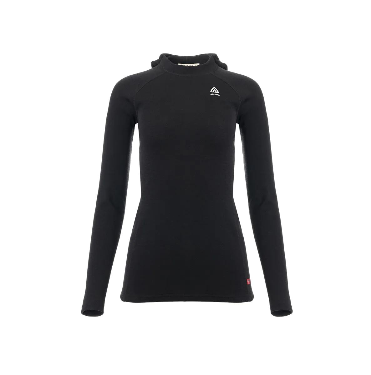 Aclima Women's WarmWool Hoodsweater V2 Jet Black