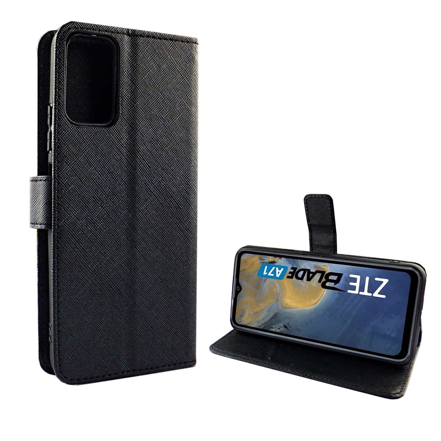 Handyhülle für ZTE Blade A71 Case Cover Schutztasche Schutzhülle Bookstyle Neu