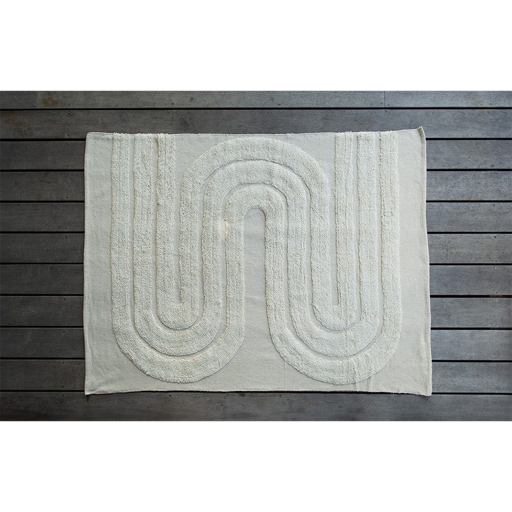 Tapis intérieur - nala - 120 x 160 cm - crème - cezare