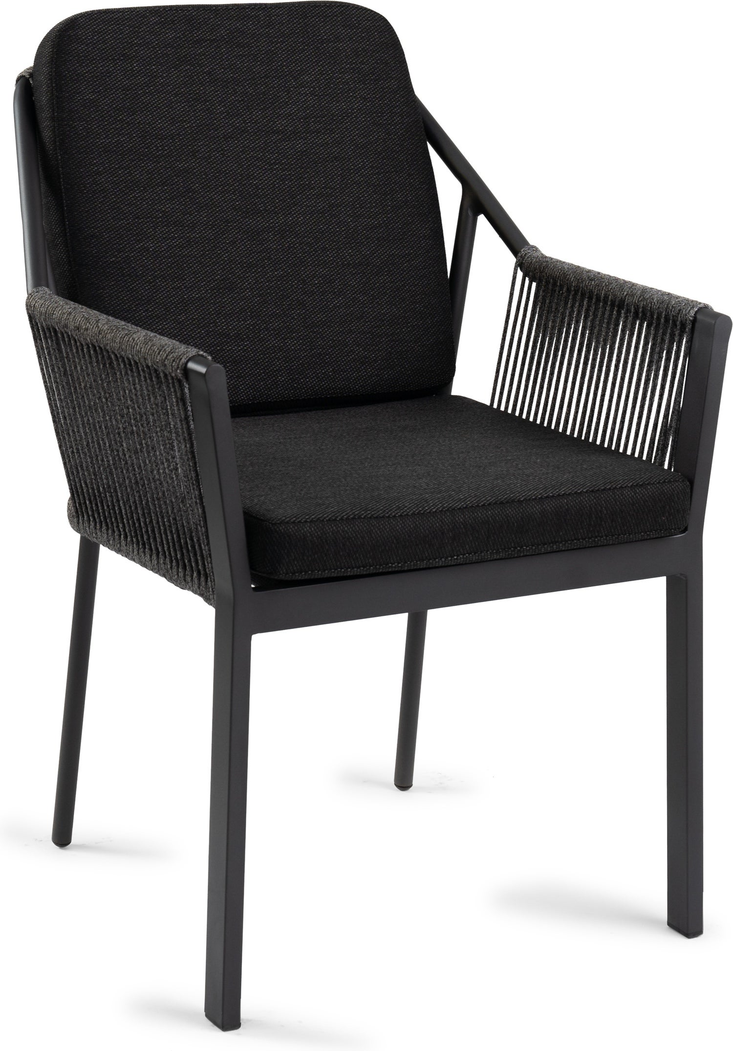 Tierra Outdoor eettafelstoel Liv zwart