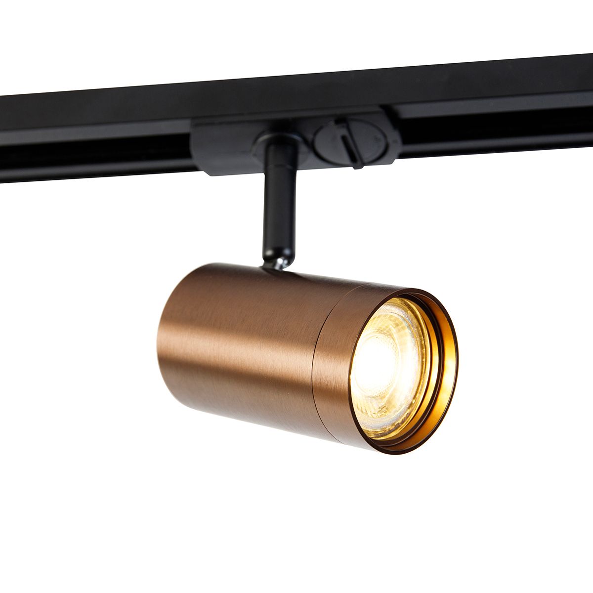 Smart 1-fase railsysteem incl. 5 Wifi GU10 donkerbrons - Jeana