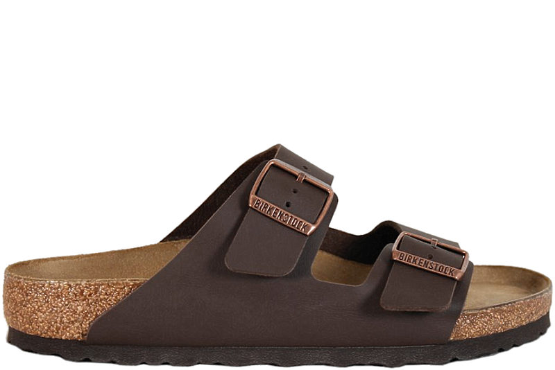 BIRKENSTOCK ARIZONA BS SLENTERS I MØRKEBRUNT BIRKO-FLOR