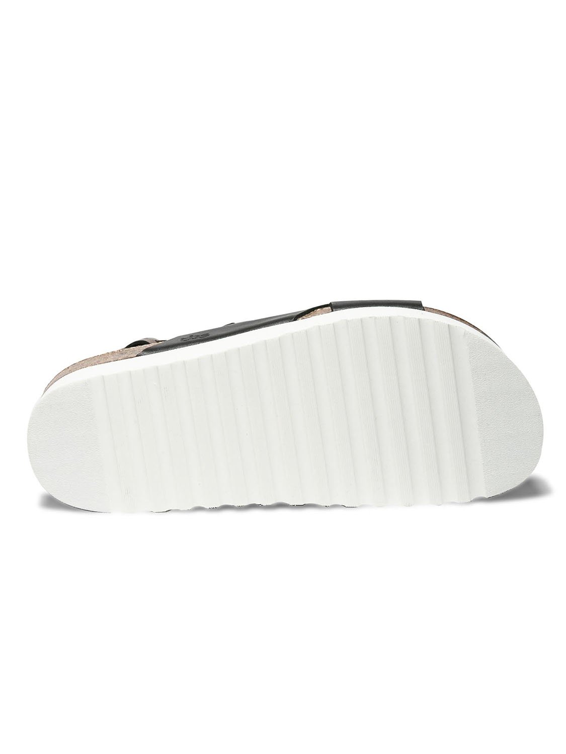 Sandales Plateforme Femme Cuir Noir