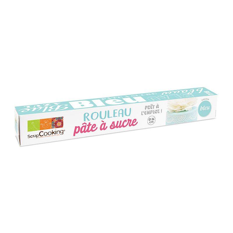 Rouleau de pâte à sucre bleu 430 g Scrapcooking