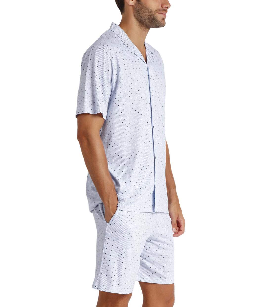 Pyjama short chemise Stripes And Dots Admas
