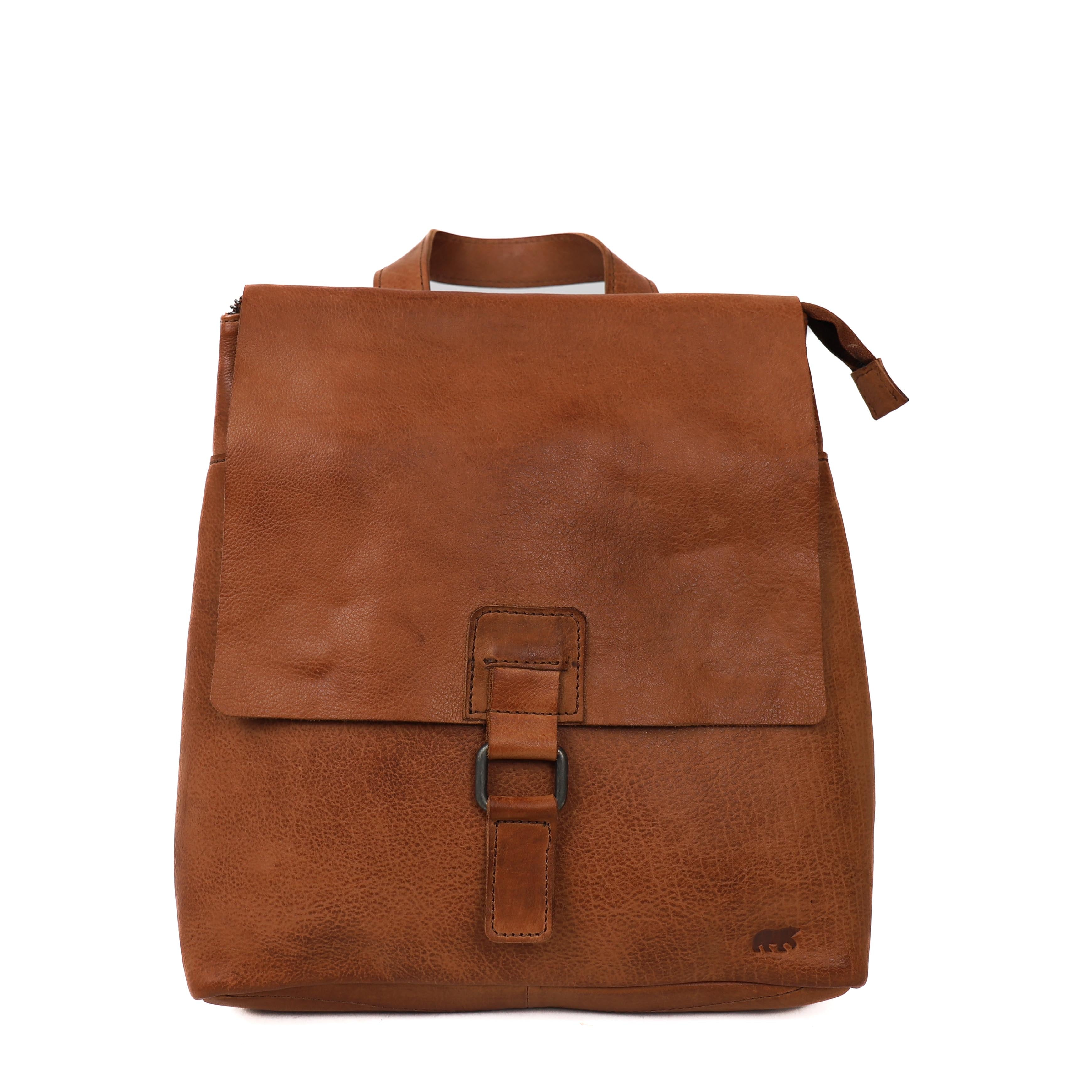 Rugzak/schoudertas 'Jesse' cognac Cognac