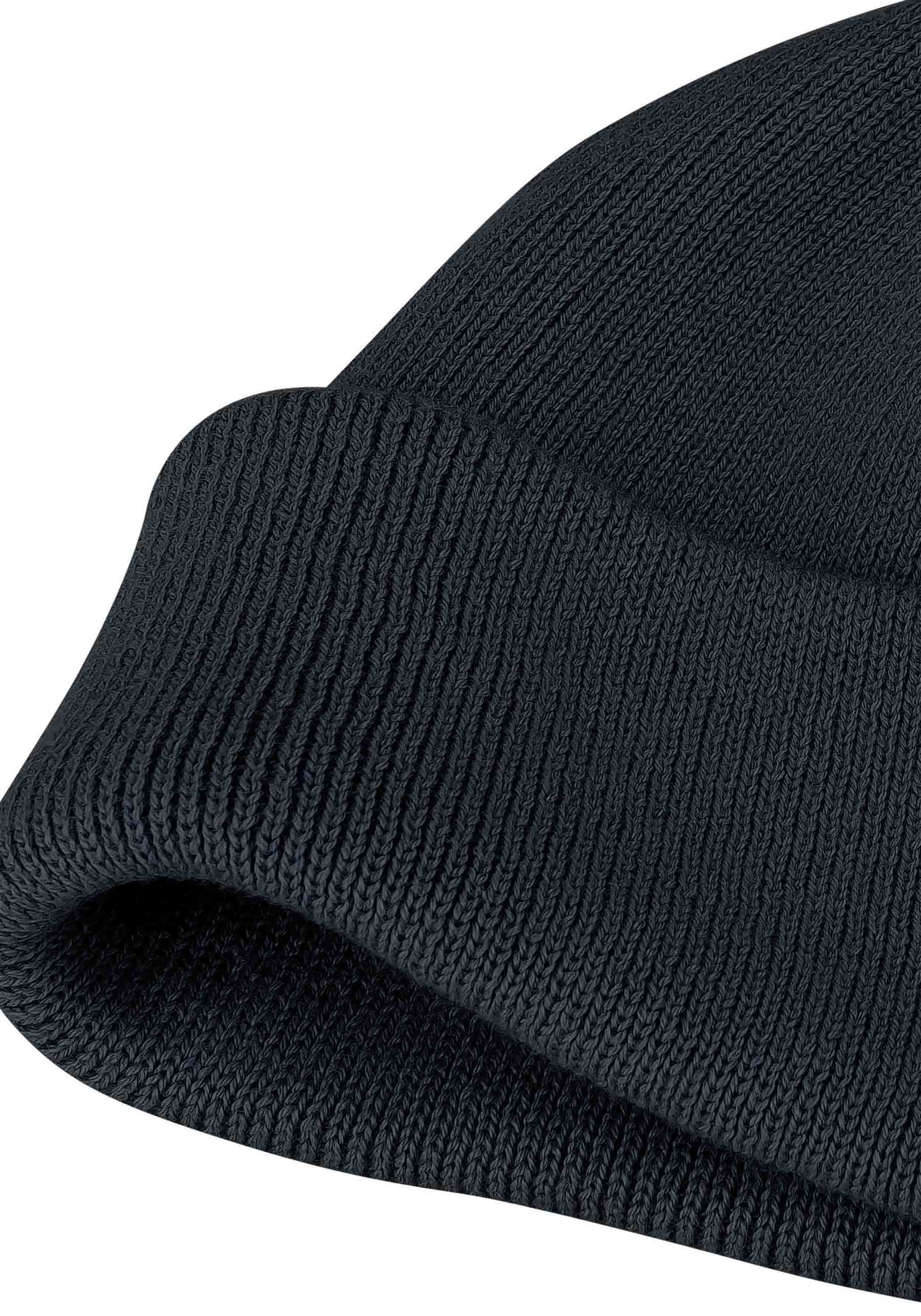 Mela Kurze Feinstrickmütze Lesh Navy