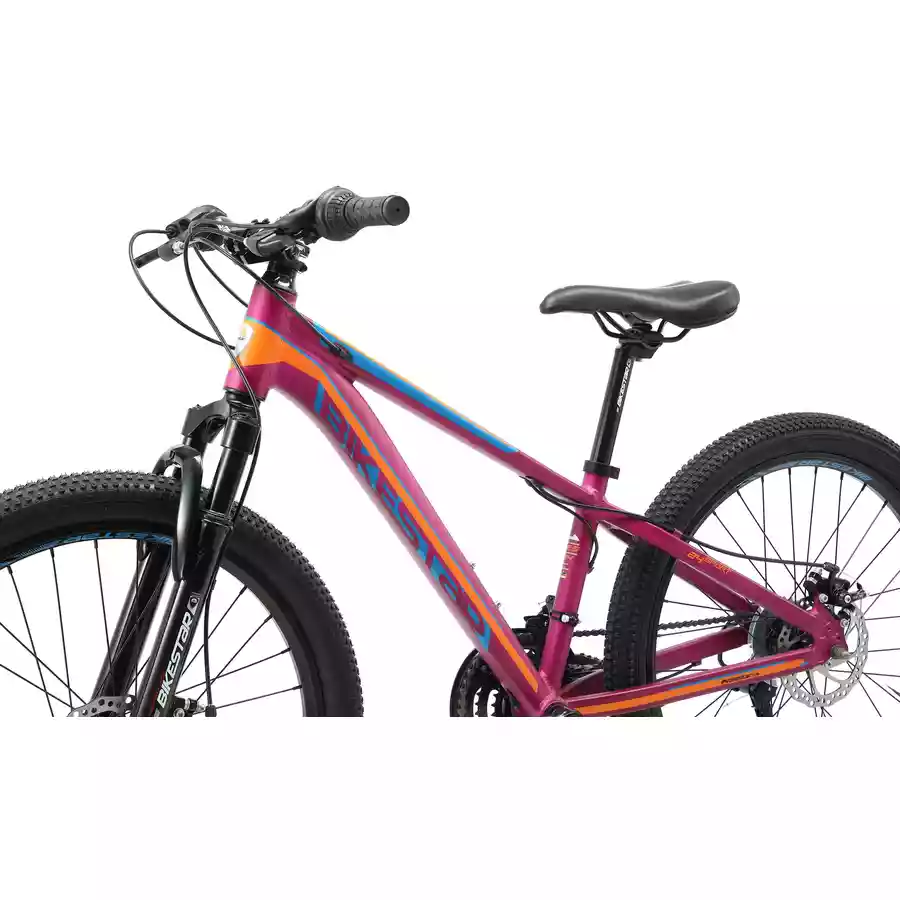 Bikestar Kinderrad 24 Zoll Alu MTB Sport berry