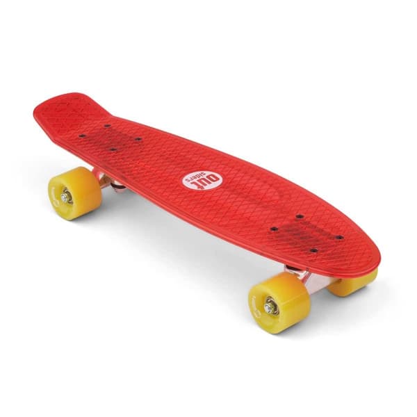 Outsiders Transparent Retro Skateboard Rød