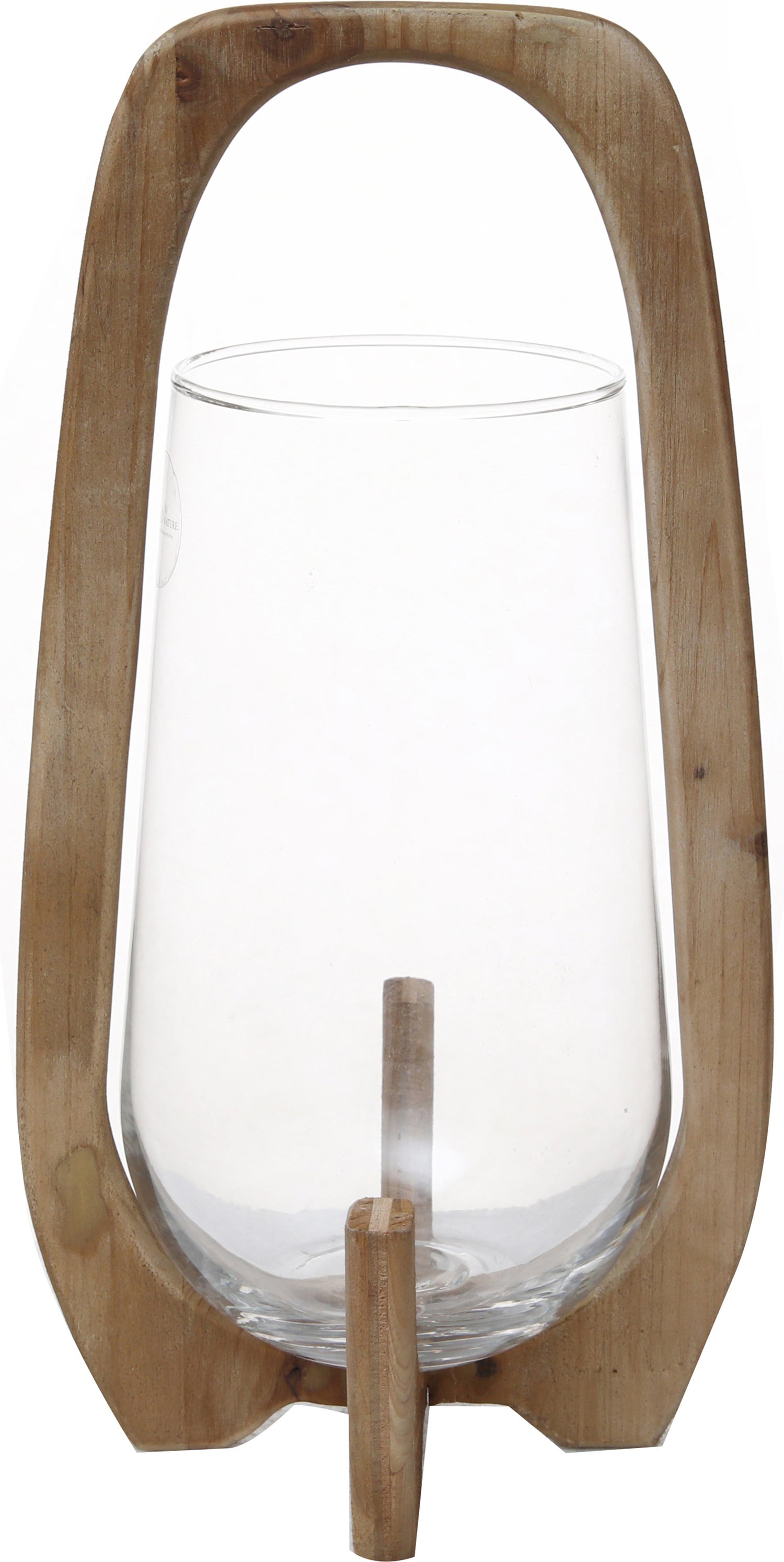 House of Nature waxinelichthouder Agira naturel D 21 H 42 cm