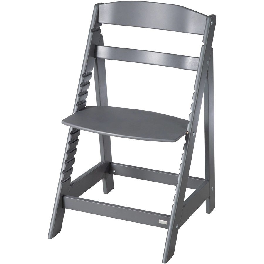 roba Treppenhochstuhl Born Up anthrazit Set 2 in 1 inkl. Aufsatz Graphit gesteppt