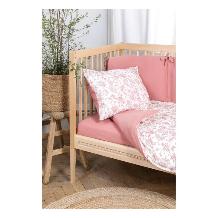 Tartine et Chocolat Parure de lit Toile de Jouy | Rose pêche
