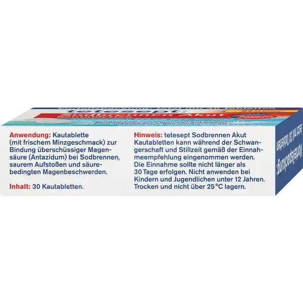 Sodbrennen Akut Kautabletten
