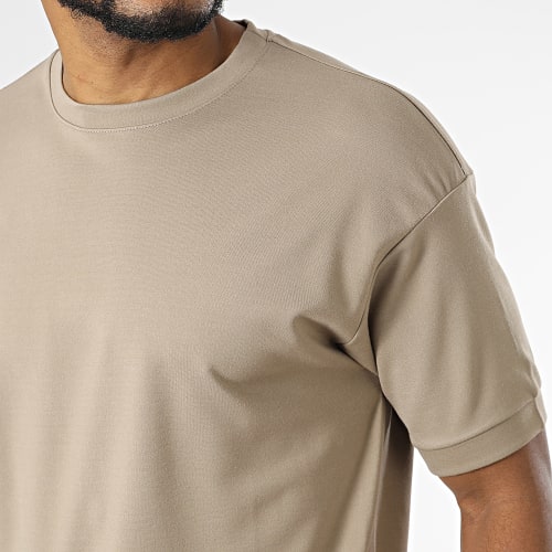 Tee Shirt Oversize Large Marron Taupe