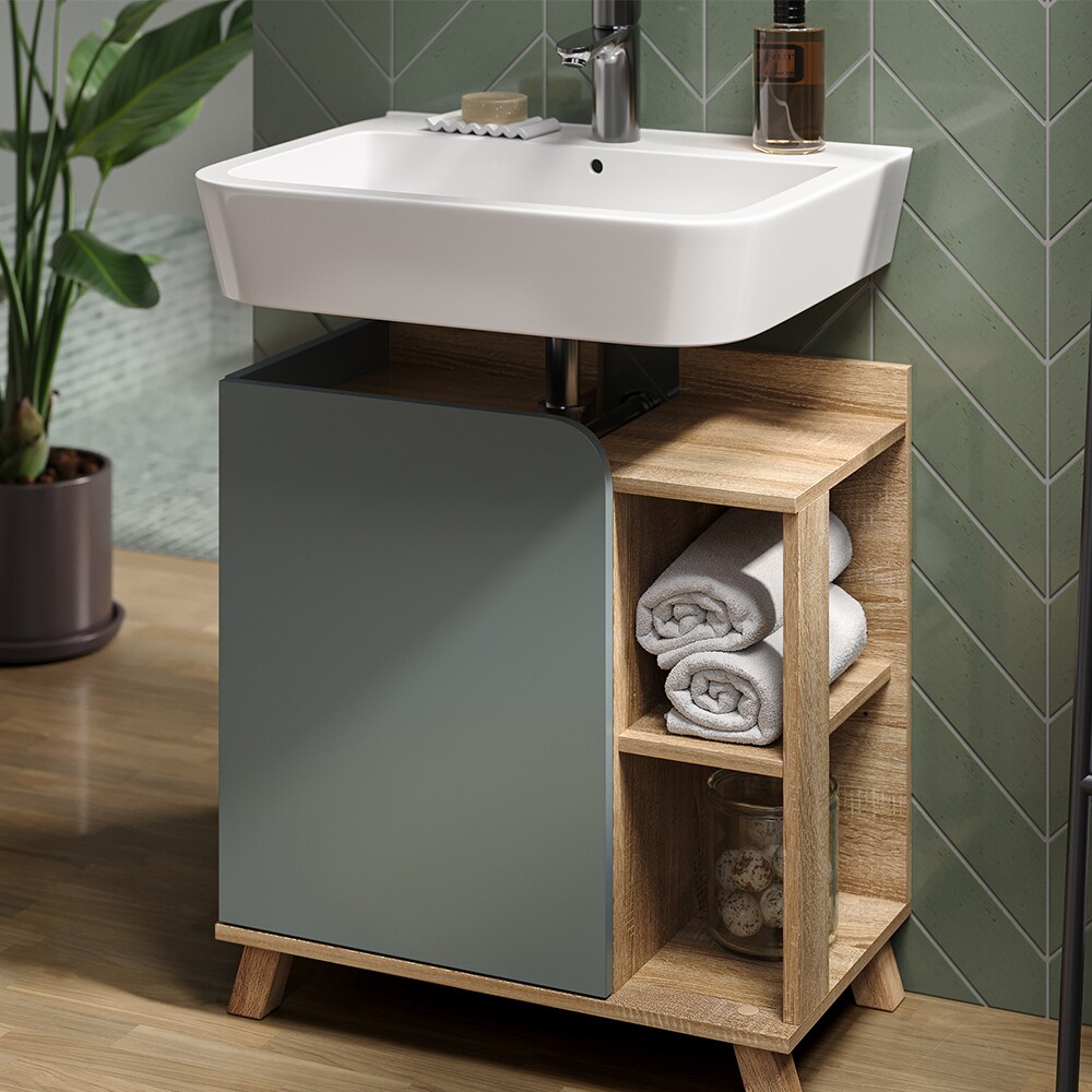 Vicco Badmöbel-Set Karen Sonoma Mintgrün 2 Teile