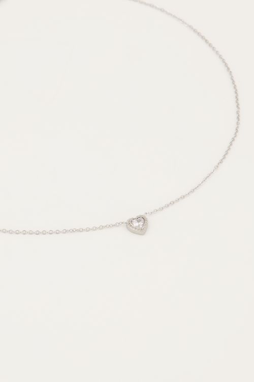 Ketting hartje strass