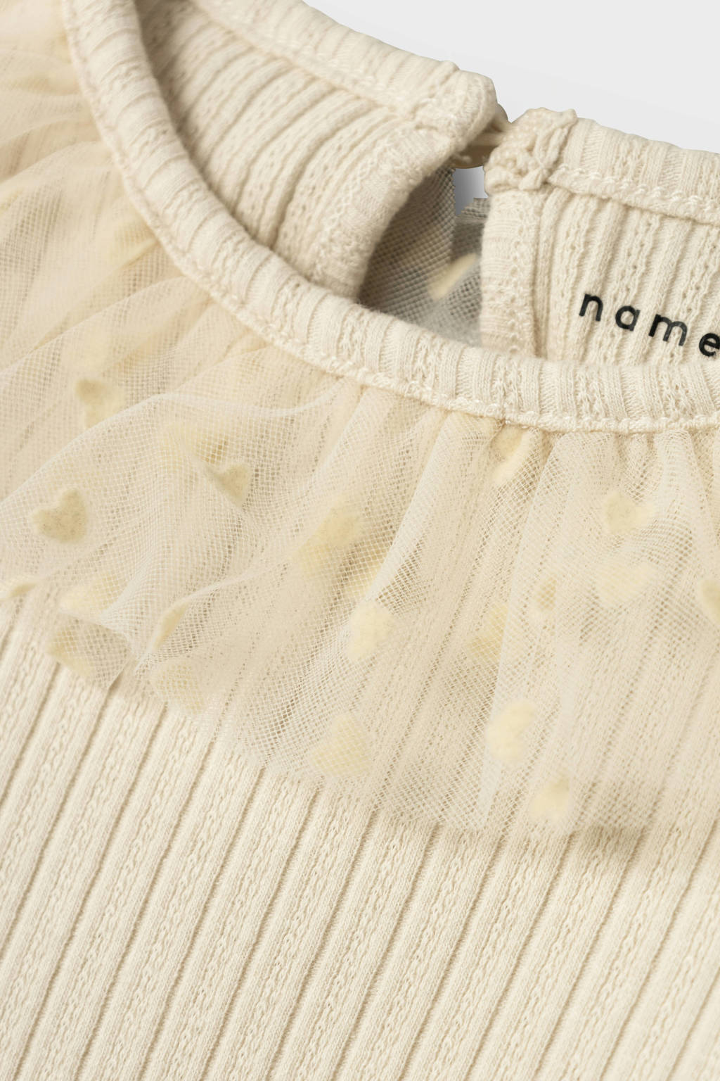 NAME IT longsleeve NMFNAJAS ecru