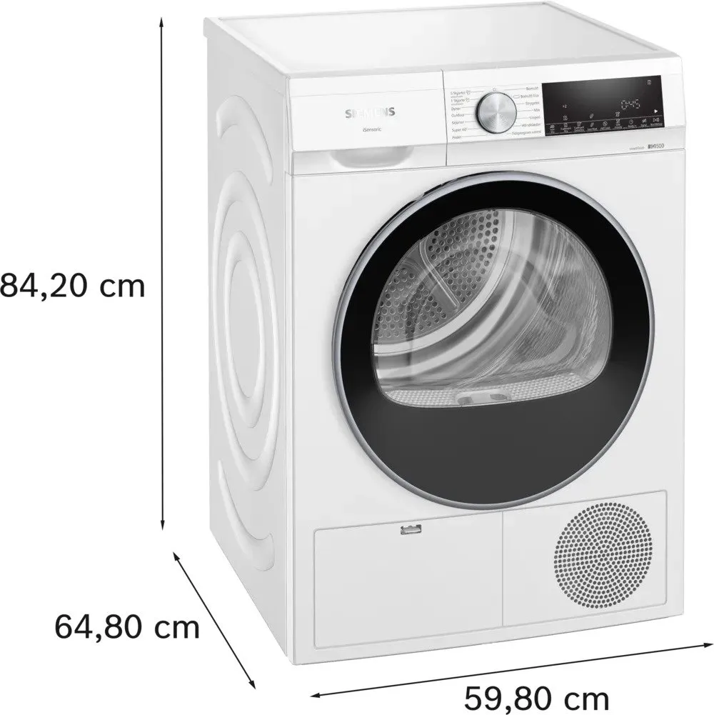 Siemens iQ500 WQ42G2ABDN Kondenstørretumbler - 9 kg.