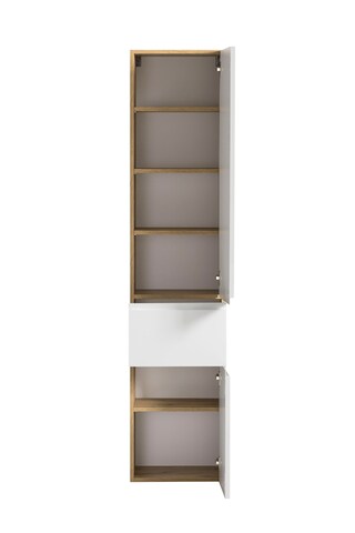 Bad-Seitenschrank GENT weiß/braun 40cm