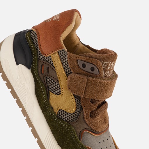 Shoesme Trainer Sneakers bruin Leer